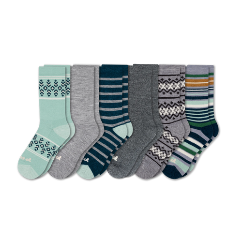 6 Pack - Women's Crew Pacas Socks