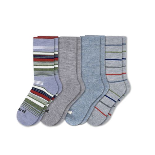 4 Pack - Men's Crew Pacas Socks