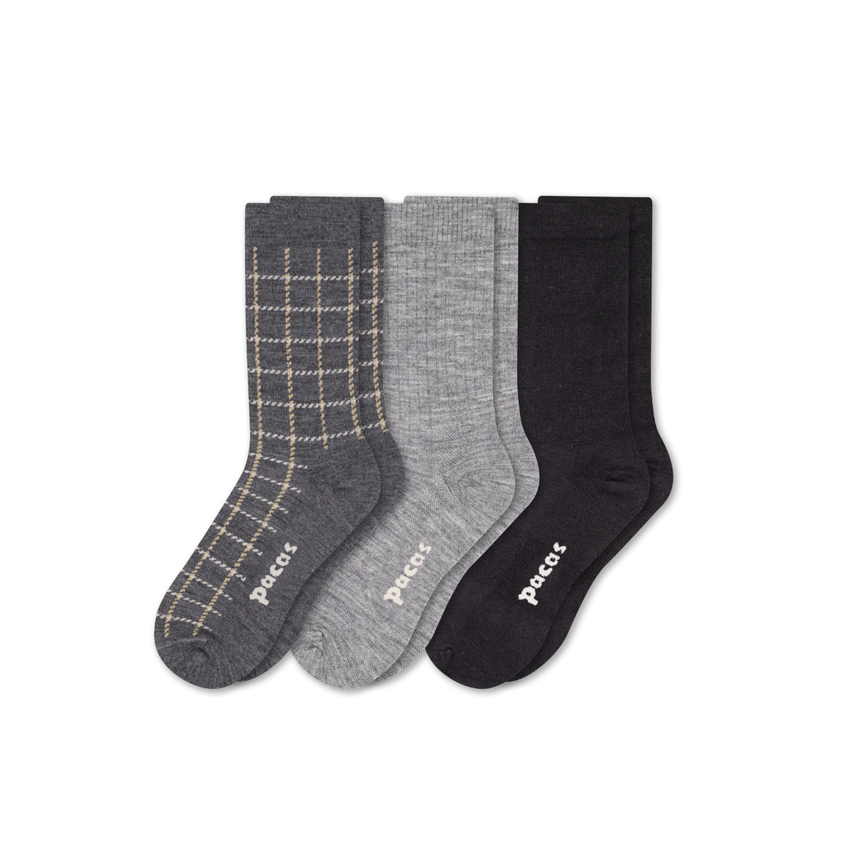 3 Pack - Women's Light-Weight Crew Pacas Socks