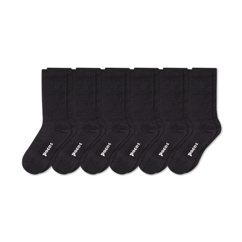 6 Pack - Women's Light-Weight Crew Pacas Socks