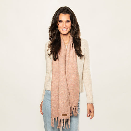 Women's Alpaca & Silk Boucle Scarf