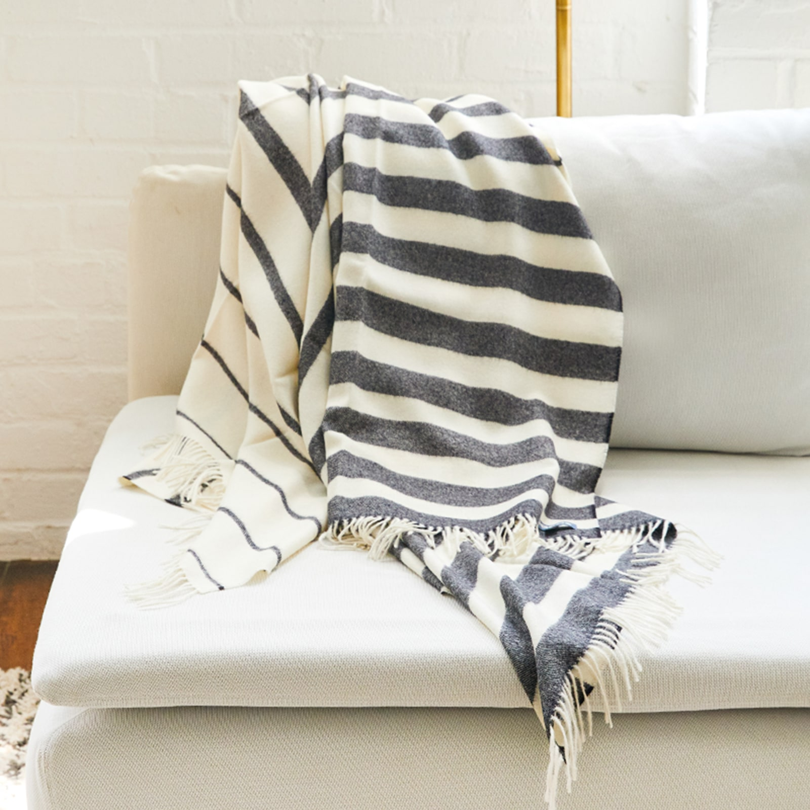 Ombre Stripe Throw Blanket