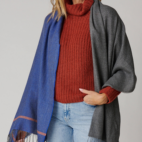 Color Block Shawl
