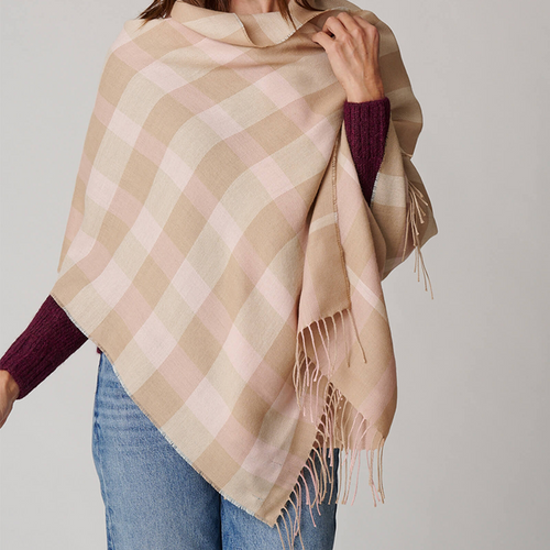 Half Plaid Shawl