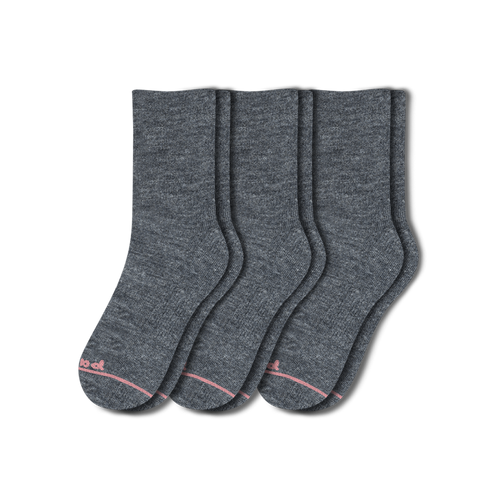 3 Pack - Women's Light-Weight Crew Pacas Socks
