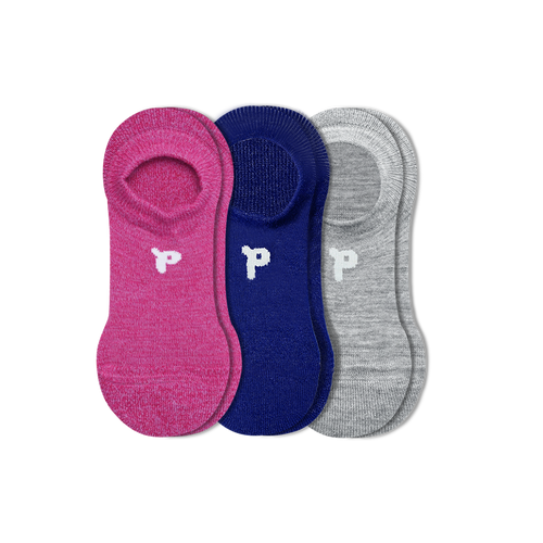3 Pack - Women's No Show Socks