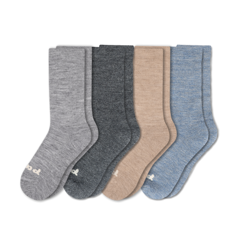 4 Pack - Women's Crew Pacas Socks