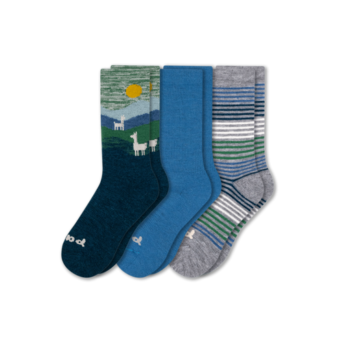 3 Pack - Women's Crew Pacas Socks