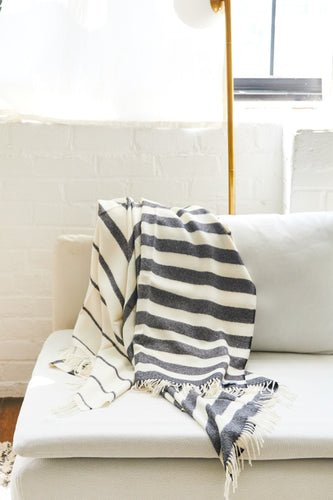 Ombre Stripe Throw Blanket