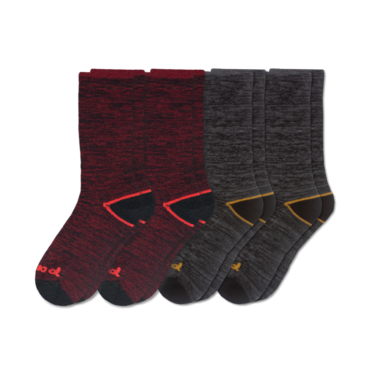 4 Pack - Men's Crew Pacas Socks