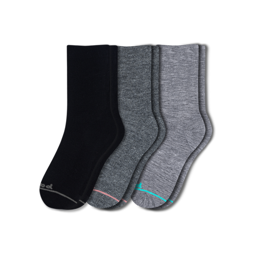 3 Pack - Women's Light-Weight Crew Pacas Socks