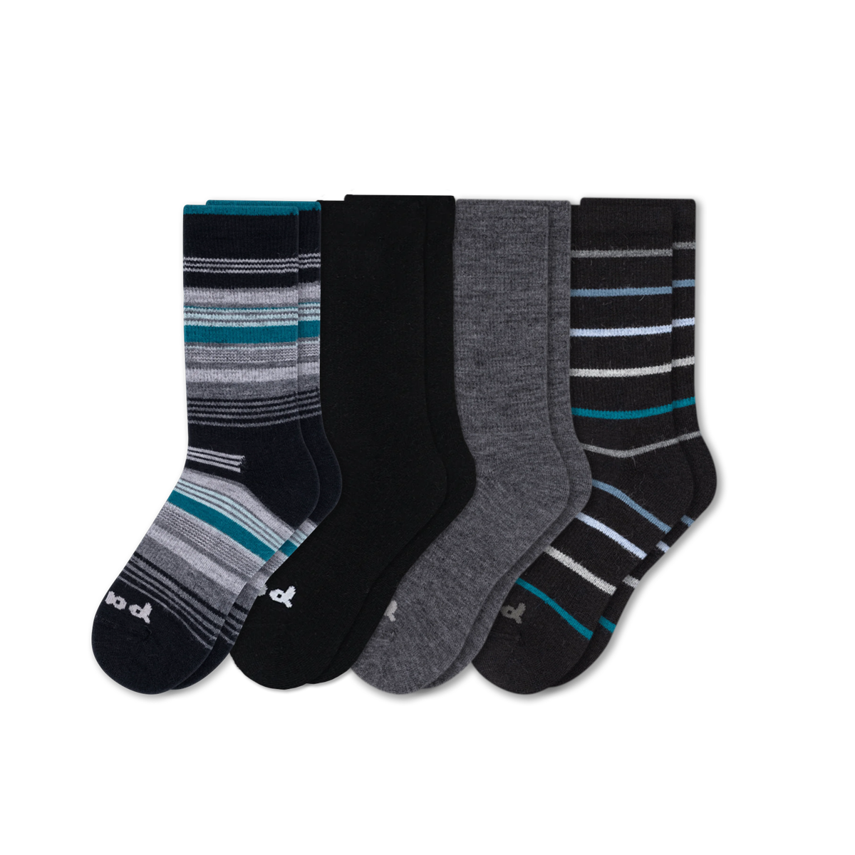 Pacas™ Inc. Pacas Men’s Crew Socks With Alpaca Wool 4 Pack