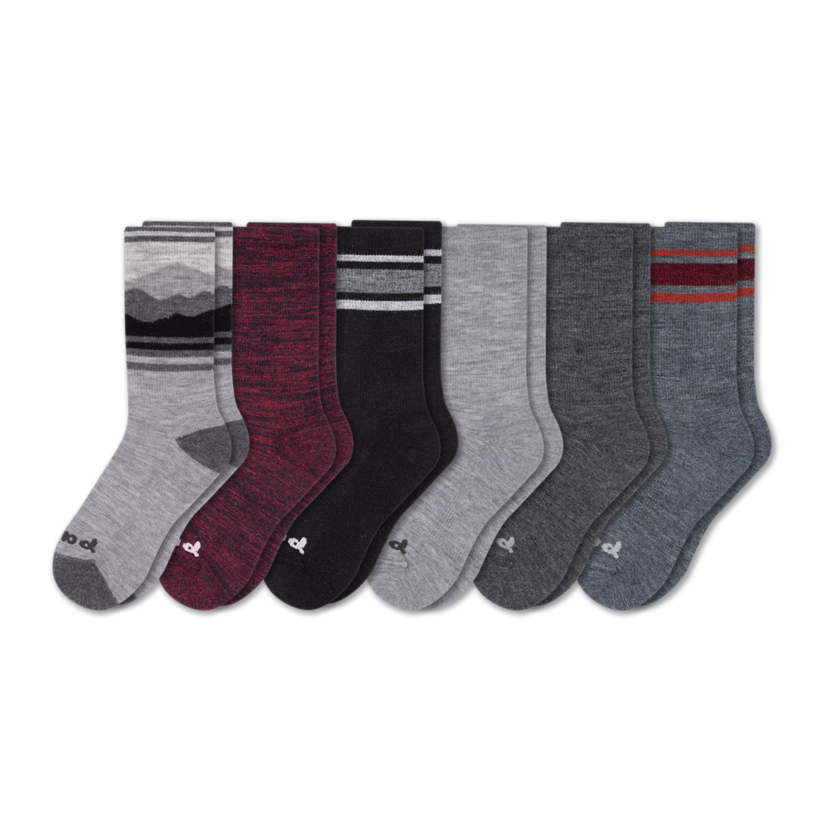 Pacas™ Inc. Pacas Men’s Crew Socks With Alpaca Wool 6 Pack