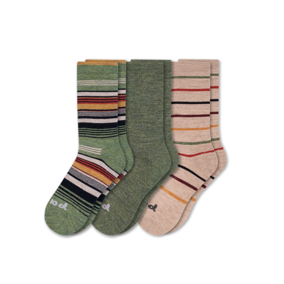 Pacas™ Inc. Pacas Men’s Crew Socks With Alpaca Wool 3 Pack