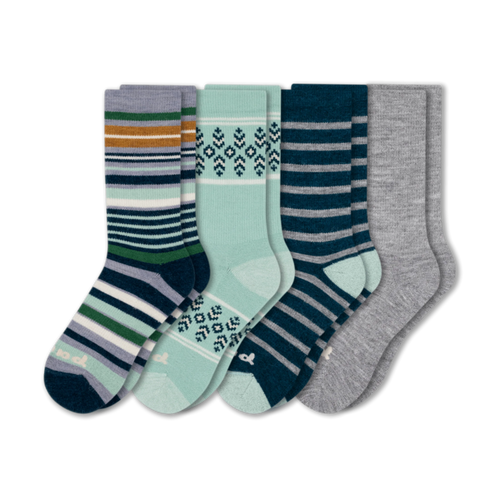 4 Pack - Women's Crew Pacas Socks