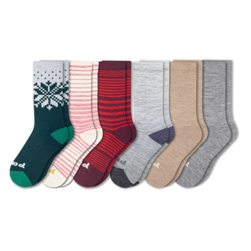 6 Pack - Women's Crew Pacas Socks