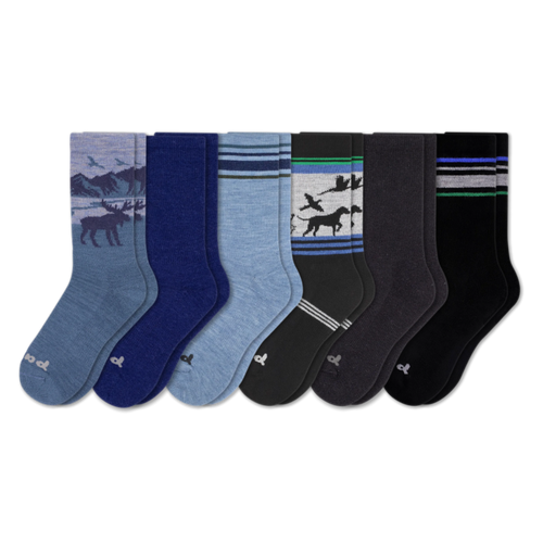 6 Pack - Men's Crew Pacas Socks