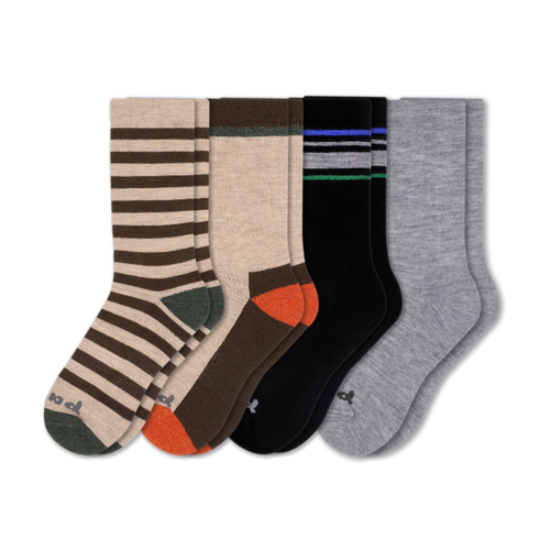 4 Pack - Men's Crew Pacas Socks