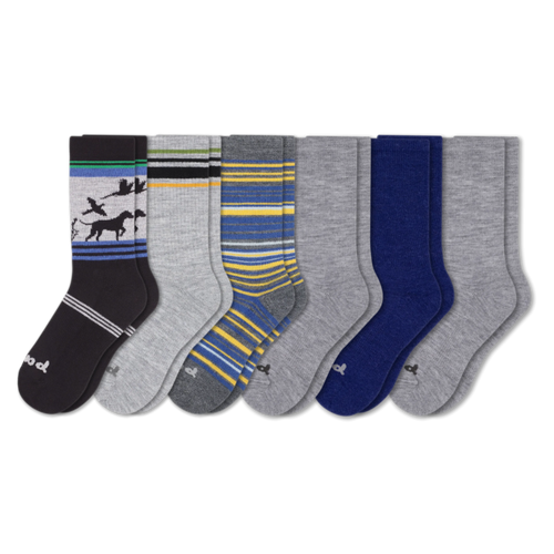 6 Pack - Men's Crew Pacas Socks