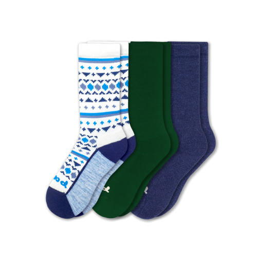3 Pack - Women's Crew Pacas Socks