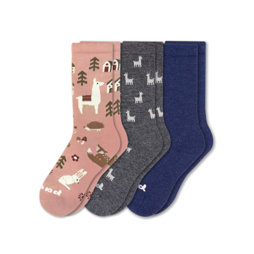 3 Pack - Women's Crew Pacas Socks