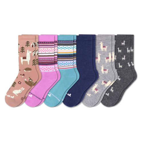 6 Pack - Women's Crew Pacas Socks