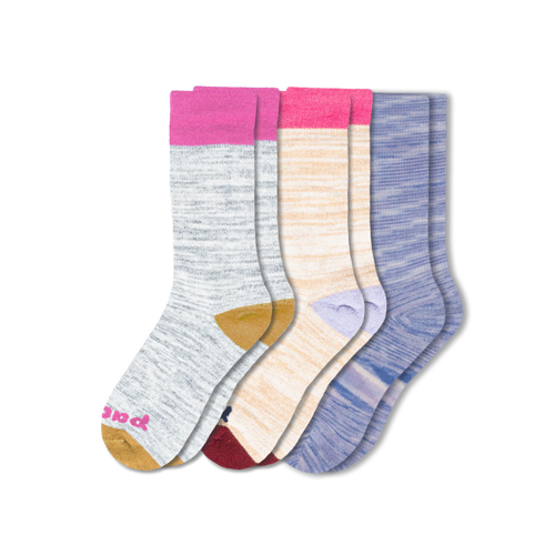 3 Pack - Women's Crew Pacas Socks