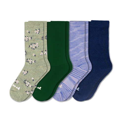 4 Pack - Women's Crew Pacas Socks