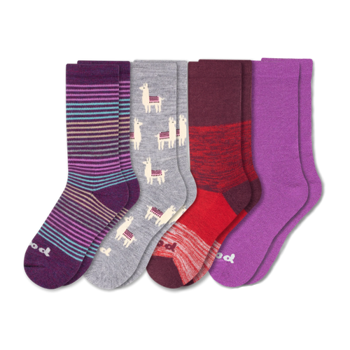 4 Pack - Women's Crew Pacas Socks