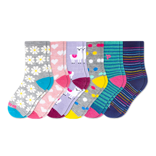 6 Pack - Kids' Crew Pacas Socks