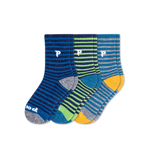 3 Pack - Kids' Crew Pacas Socks
