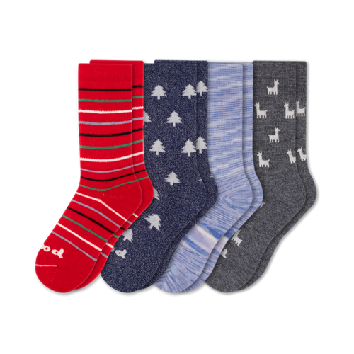 4 Pack - Women's Crew Pacas Socks