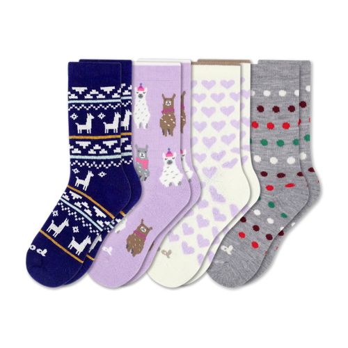 4 Pack - Women's Crew Pacas Socks