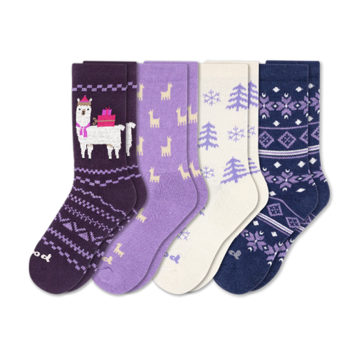 4 Pack - Women's Crew Pacas Socks