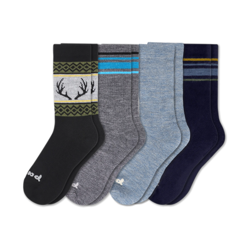 4 Pack - Men's Crew Pacas Socks