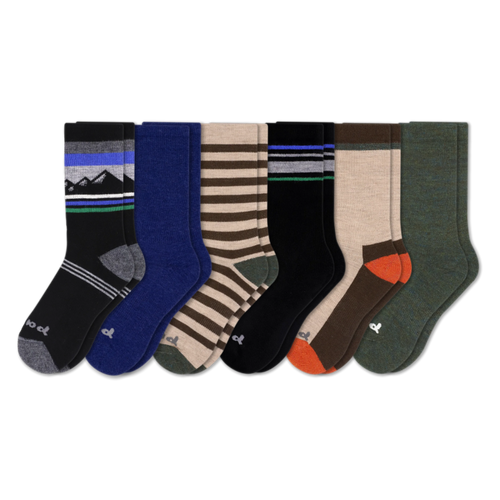6 Pack - Men's Crew Pacas Socks