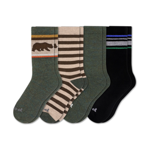 4 Pack - Men's Crew Pacas Socks