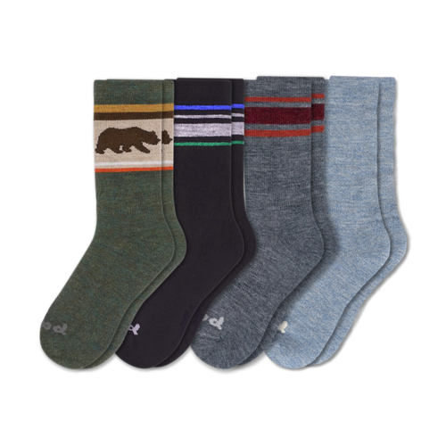 4 Pack - Men's Crew Pacas Socks