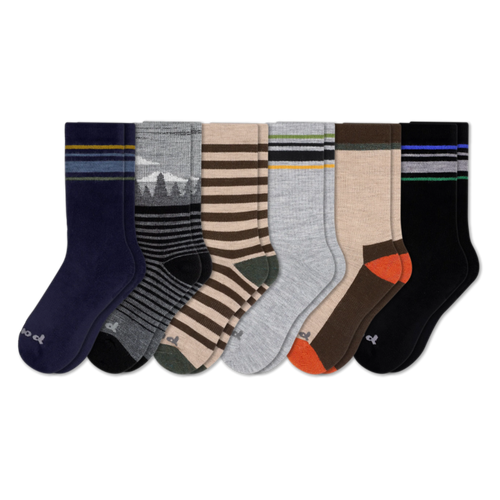 6 Pack - Men's Crew Pacas Socks