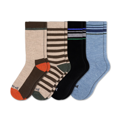 4 Pack - Men's Crew Pacas Socks