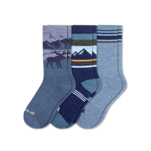 3 Pack - Men's Crew Pacas Socks