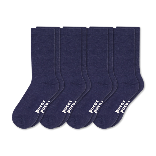 4 Pack - Men's Light-Weight Crew Pacas Socks