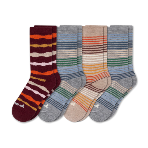 4 Pack - Women's Crew Pacas Socks