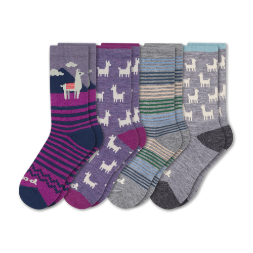 4 Pack - Women's Crew Pacas Socks