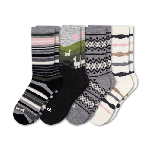 4 Pack - Women's Crew Pacas Socks