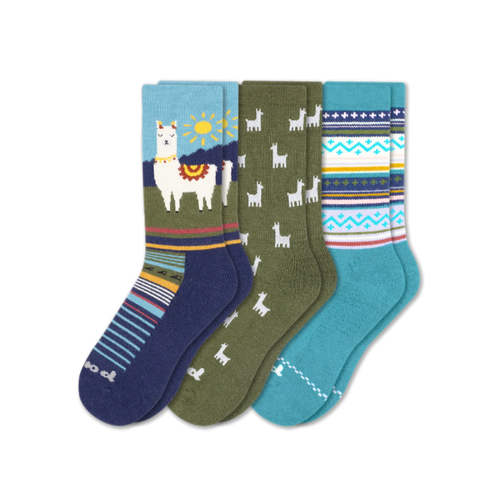 3 Pack - Women's Crew Pacas Socks