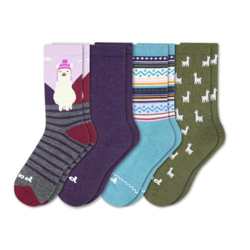 4 Pack - Women's Crew Pacas Socks