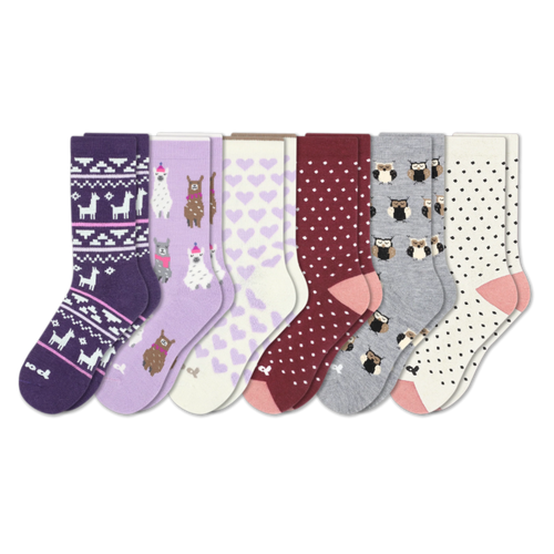6 Pack - Women's Crew Pacas Socks