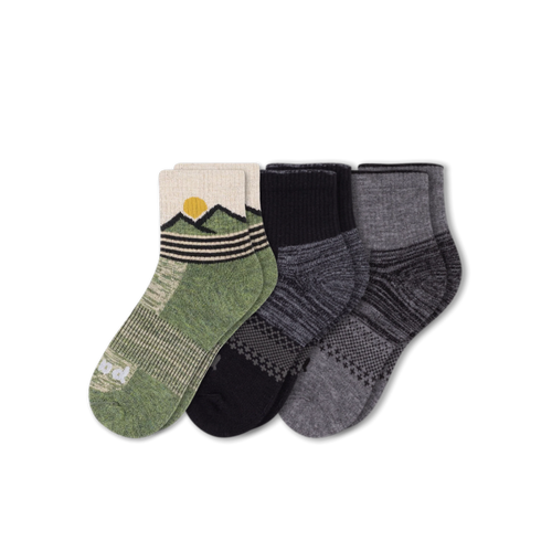 3 Pack - Men's Hiking Quarter Pacas Socks
