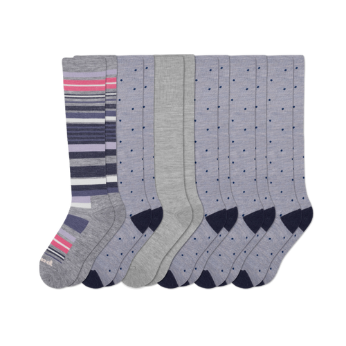 6 Pack - Women's Compression Socks
